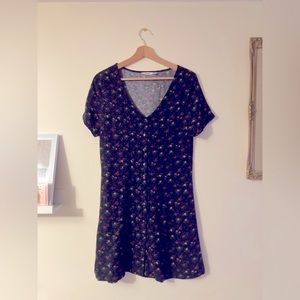Lifetime Collective Floral Button Down Skater Dress Size Medium Fall Cottage